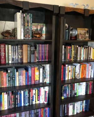 Brennan Lee Mulligan Instagram - Just taking a second to shout out the *INCREDIBLE* craftsmanship of paragon woodworker @ian_owensss. The joy these bookcases bring me is UNPARALLELED, cannot recommend highly enough!!

EDIT: Also, shout out to @angelcitylumber for the amazing work they do supplying angelenos with local fallen lumber! ❤️🌳🎉