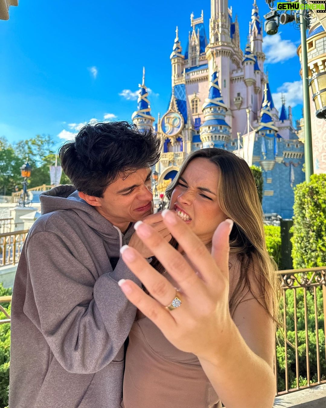 Brent Rivera Instagram - Engagement? Nope…she just had something in her teeth…😂 Disney World