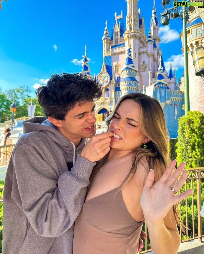 Brent Rivera Instagram - Engagement? Nope…she just had something in her teeth…😂 Disney World