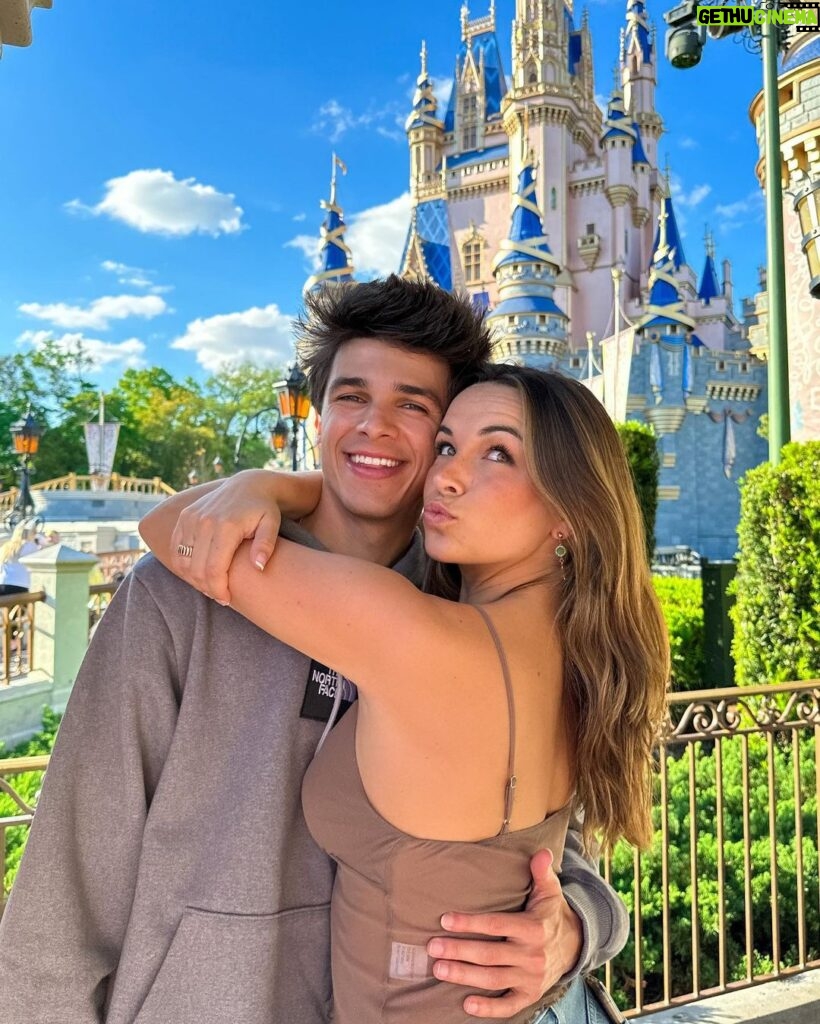 Brent Rivera Instagram - Engagement? Nope…she just had something in her teeth…😂 Disney World