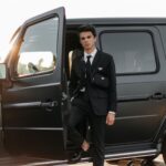 Brent Rivera Instagram - All dressed up in black and white💖 make sure to watch the first #PradaFW21 men’s fashion show by Miuccia Prada and Raf Simons on @Prada social channels😍