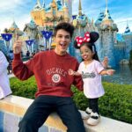 Brent Rivera Instagram – I spent 24 hours with the world’s shortest woman and America’s tallest man😱 YouTube video is out now❤️ Disneyland