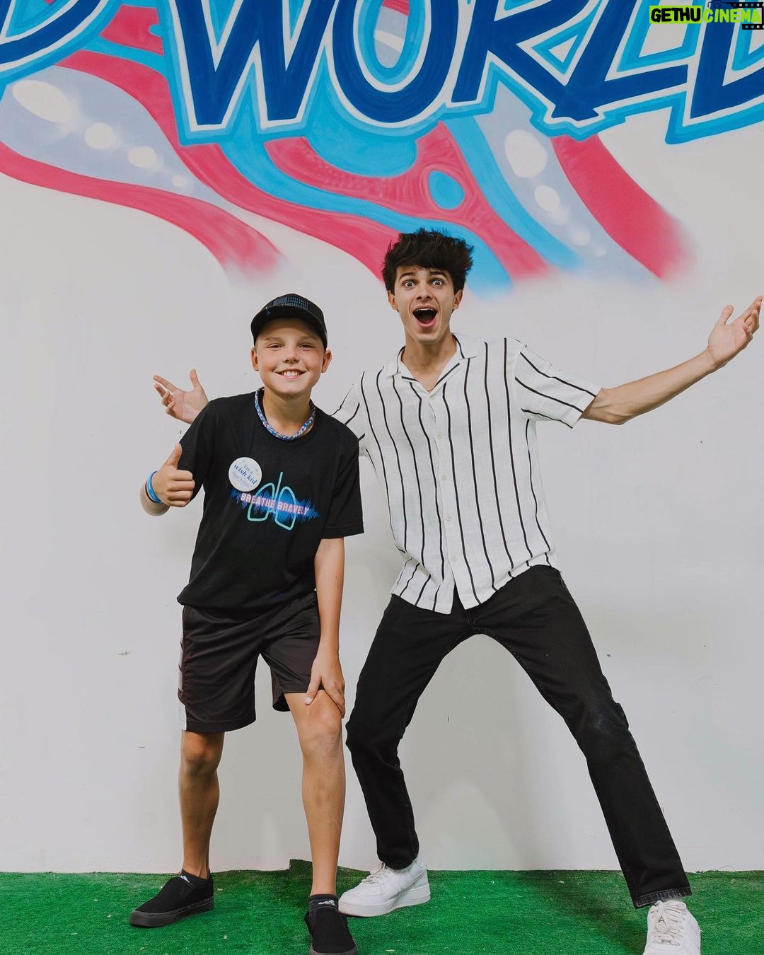 Brent Rivera Instagram - Had the pleasure of spending the day with Spencer through Make A Wish😊 he was born with Cystic Fibrosis but his dream is to be a YouTuber and raise awareness for the disease❤️