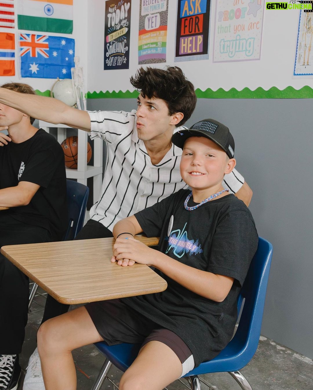 Brent Rivera Instagram - Had the pleasure of spending the day with Spencer through Make A Wish😊 he was born with Cystic Fibrosis but his dream is to be a YouTuber and raise awareness for the disease❤️