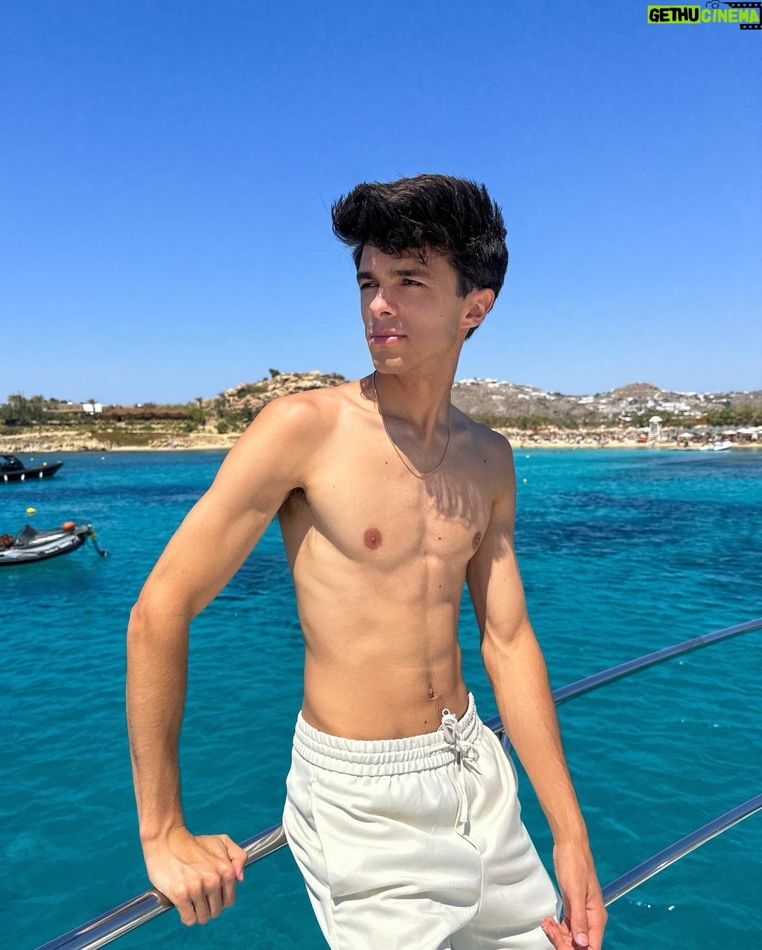 Brent Rivera Instagram - Mykonos is my favorite🇬🇷😍 next I go to india🇮🇳 Cavo Tagoo Mykonos