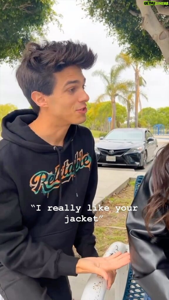 Brent Rivera Instagram - Boys when they talk to a girl…