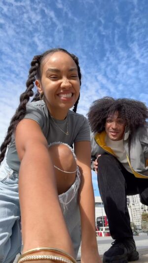 Brett Sewell Instagram - With this absolute QUEEN! @leighannepinnock 💕 DC ME. 

Loving all the videos keep them coming! #dc #me #dance #leighannepinnock #tagus #mylove