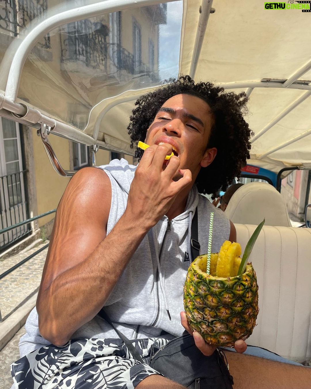 Brett Sewell Instagram - I want another pineapple cocktail lol Lisbon, Portugal