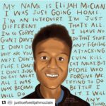 Brian Holden Instagram - The story of this young man’s death is so horrific. True #justiceforelijahmcclain would be if he were alive. #Repost @justiceforelijahmcclain with @get_repost ・・・ SHARE HIS STORY. CALL AND EMAIL AGAIN. Demand #justiceforelijahmcclain #blacklivesmatter #sayhisname Art by @heatherschiederillustrates_ @theeyetravels @czillustration