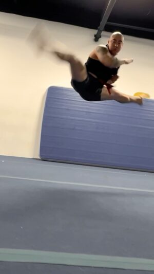 Brian Le Instagram - ⛩武館⛩ FORBIDDEN TECHNIQUES FROM THE SCRIPTURES!!! I AM THE DEMON WOLF RHEEEEEEE!!!🔥💀👹🐺🔥💀👹🐺 

THANK YOU @brianwithheart FOR ALWAYS WELCOMING ME INTO YOUR GYM BROTHER @catricking GRATEFUL FOR THE LIFE I LIVE!! 🙏❤️
🎥: @ayeyorobo 🙏
•

•
•
•
•
•
#martialarts #martialartslife #martialartstraining #martialartstricking #highkick #kicking #sidekick #roundhouse #roundhousekick #facekick #muayboran #muaythaifighter #taekwondotraining #capoeiralife #capoeira #donnieyen #tonyjaa #scottadkins #backflips #jackiechanstyle #kungfu