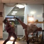 Brian Le Instagram - EVERYTHING EVERYWHERE ALL AT ONCE 🔥MICHELLE YEOH VS MARTIAL CLUB BTS 🎥🎬 BLOOPERS AND CANDID MOMENTS OF OUR CLASSIC BUTTPLUG FIGHT AGAINST @michelleyeoh_official 🤯 @briandemonwolf @martialclubofficial @kieraoc @timvswild 🎥 @dmah_mc @d.y._sao . Shoutout to our evil geniuses The Daniels @dunkwun @funneedawgpix and @a24 for trusting us with an opportunity of a lifetime! 🙏 Thank you @timvswild our EEAAO stunt team and the EEAAO family cast and crew for looking after us and bringing this fight to life 🙏 💜 My @martialclubofficial fam who came and supported us during this scene @dmah_mc @d.y._sao @j_flips @turtle_esque ‼️ @everythingeverywheremovie IN THEATERS NOW‼️ ‼️MORE BEHIND THE SCENES LINK IN BIO‼️ @martialclubofficial @a24 . #EverythingEverywhereAllAtOnce #EEAAO #A24 #MichelleYeoh #MartialClub #andyle #MartialArts #FightChoreography #Action #TheDaniels #ActionMovie #imax #michelleyeoh #jamieleecurtis #harryshumjr #stephaniehsu #kequan #daniels #martialclub #martialarts #kungfu #screening #filmmaking #jackiechan Shaolon #WuTang #YuenWooPing #Choreography #Stunts #Action #BTS #BehindTheScenes #KungFu #bloopers #comedy Los Angeles, California