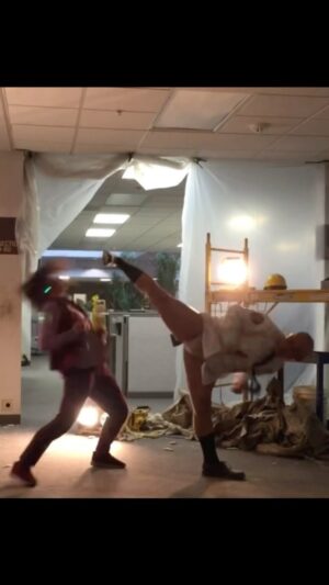 Brian Le Instagram - EVERYTHING EVERYWHERE ALL AT ONCE 🔥MICHELLE YEOH VS MARTIAL CLUB BTS 🎥🎬

BLOOPERS AND CANDID MOMENTS OF OUR CLASSIC BUTTPLUG FIGHT AGAINST @michelleyeoh_official 🤯 @briandemonwolf @martialclubofficial @kieraoc @timvswild 
🎥 @dmah_mc  @d.y._sao 
.
Shoutout to our evil geniuses The Daniels @dunkwun @funneedawgpix and @a24 for trusting us with an opportunity of a lifetime! 🙏 
Thank you @timvswild our EEAAO stunt team and the EEAAO family cast and crew for looking after us and bringing this fight to life 🙏
💜 My @martialclubofficial fam who came and supported us during this scene @dmah_mc  @d.y._sao @j_flips @turtle_esque
 
‼️ @everythingeverywheremovie  IN THEATERS NOW‼️
‼️MORE BEHIND THE SCENES LINK IN BIO‼️
 @martialclubofficial @a24 
.
#EverythingEverywhereAllAtOnce #EEAAO #A24 #MichelleYeoh #MartialClub #andyle #MartialArts #FightChoreography #Action #TheDaniels #ActionMovie #imax #michelleyeoh #jamieleecurtis #harryshumjr #stephaniehsu #kequan #daniels #martialclub #martialarts #kungfu #screening #filmmaking #jackiechan Shaolon #WuTang #YuenWooPing #Choreography #Stunts #Action #BTS #BehindTheScenes #KungFu #bloopers #comedy