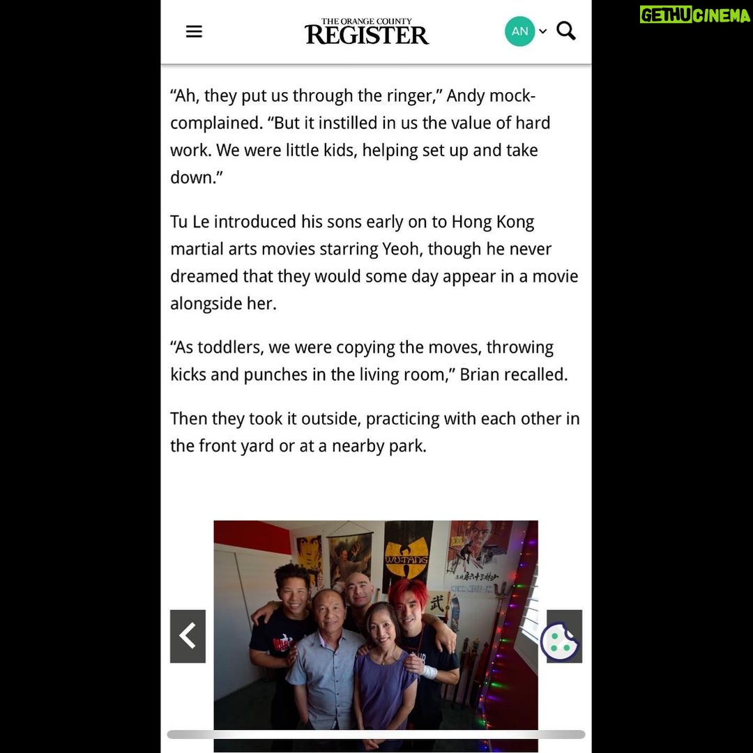 Brian Le Instagram - ⛩ 武館 ⛩ 🍊@ocregister ‼️🔥HOMETOWN NEWSPAPER🔥‼️😱 THANK YOU ORANGE COUNTY REGISTER @ocregister FOR THE AMAZING INTERVIEW @martialclubofficial 🙏🏻😊❤️ @andyle_official @dmah_mc HAD A BLAST REPPIN THE MARTIAL ARTS STORY GROWING UP IN THE 714 LITTY SAIGON BOLSA SHAOLIN WESTMINSTER DAWK!!!!!🔥 ARTICLE BY: @ms2bits 🙌🏻 📸 PHOTO BY: @jgritchenphoto SPECIAL SHOUT-OUT TO @jessicatseang @racheltran FOR COORDINATING🙏🏻😊 THANKS @_kittycai FOR COPPIN THE LAST NEWSPAPER 🙏🏻 #ocregister #orangecounty #orangecountyregister #actionstar MartialClub #MartialArts #FightChoreography #JackieChan #BruceLee #MichelleYeoh #HongKongStyle #donnieyen #Action #Cinema #TheDaniels #EverythingEverywhereAllAtOnce #EverythingEverywhereMovie #EEAAO #filmmaking #kungfu #warriorspirit #ufcgymhuntingtonbeach Little Saigon--West Minister, CA