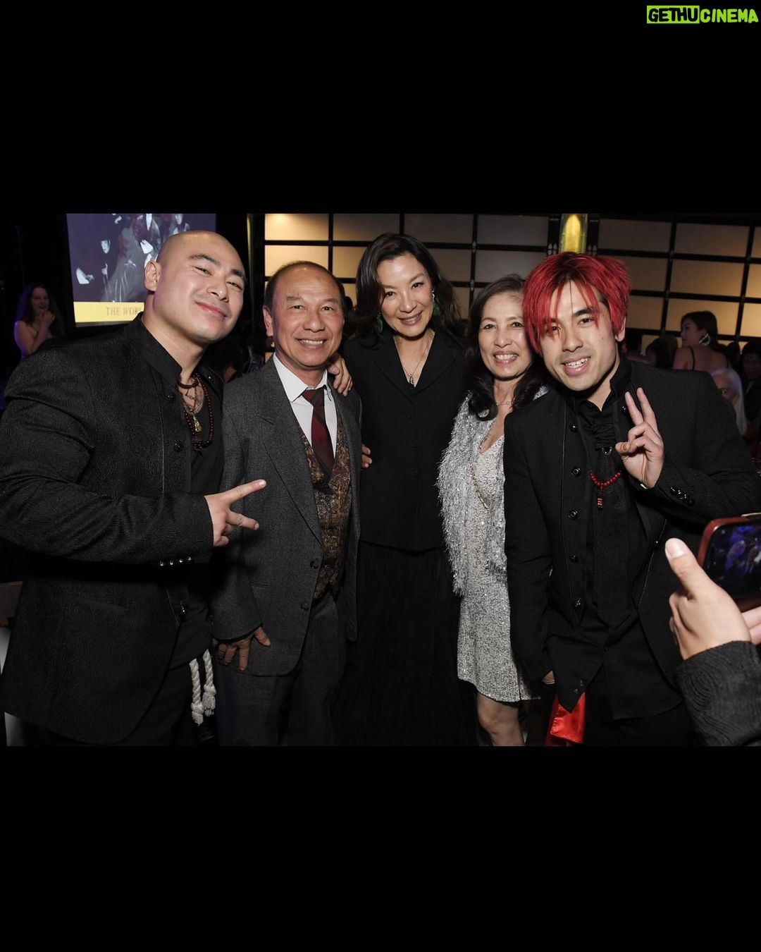 Brian Le Instagram - THANK YOU @eastwestplayers FOR AN AMAZING NIGHT!! Had a BLAST throwin with my Martial brothers @dmah_mc @andyle_official Martial Arts cypher Wu Tang style👐 ⚔️ being in the company of friends, family ❤️🙏 Also surreal to see my parents @xuyentule and Michelle in the same room and how genuine they are to eachother 🤯 Our parentals fed us all the Michelle Yeoh movies and we learned a lot from them! Forever grateful🙏 #eastwestgala #michelleyeoh #martialclub THANK YOU @chinesepirate_ @ajrafael FOR COORDINATING WITH US HUGE SHOUTOUT TO @sthanlee @mpalmaphoto FOR CAPTURING SUCH MEMORABLE MOMENTS 📸🙏 ALSO TO MARTIAL CLUB FAMILY WHO HELPED BRING OUR EWP VIDEO TO LIFE @josephle_art @d.y._sao @j_flips @tristan.tern @racheltran @brandonchun90 @mikekimcomedy @yungdrunkenbastarddang @bbdoms YOU GUYS SWOOPED IN AND SAVED THE DAY! STAY TUNED 😉 . @martialclubofficial @vannesswu @tyrannosaurus.chef @kehuyquan . . . . . #everythingeverywhereallatonce #shangchi #supercop #yesmadam #royalwarriors #wingchun #reignofassasins #crouchingtigerhiddendragon #masterz #martialarts Los Angeles, California