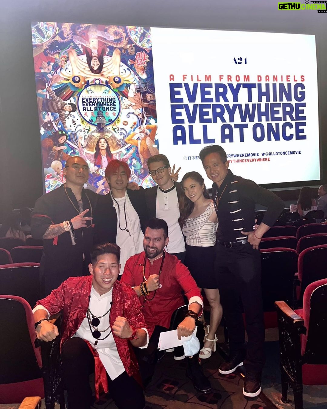 Brian Le Instagram - EVERYTHING EVERYWHERE ALL AT ONCE - LA PREMIERE 🎥🎬🎞 @everythingeverywheremovie YOU ALREADY KNOW HOW WE FINNA ROLL THROUGH!!!LET THE WORLD KNOW WHAT THE FOOKS GOOD 🔥 SOoo sooooo grateful to even be a part of such a masterpiece of a project🙏 Shoutout to the Daniels @dunkwun and @a24 for trusting is with the Martial Arts Choreography and letting us play so much more! And the #EEAAO Family cast/crew for working so hard to bring this crazy vision to life! MC family, friends and fans! We 💜 you guys!! Thank you guys for your continued support on this wild journey ‼️BE SURE TO CATCH EVERYTHING EVERYWHERE ALL AT ONCE IN THEATERS‼️ 🎥: @racheltran @jokimbo Jackets and Accessories: @dynastymma 🙏🙇🏻♂️ @kehuyquan @michelleyeoh_official @stephaniehsuofficial @harryshumjr @curtisleejamie @martialclubofficial @dmah_mc @andyle_official @j_flips @d.y._sao @timvswild @surpiniku #everythingeverywhere #everythingeverywhereallatonce #martiaclub #martialarts #stunts #action #michelleyeoh #redcarpet #premiere Los Angeles, California