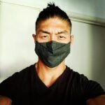 Brian Tee Instagram - So Dr. Choi told DK to wear a damn mask!... he got one from Shredder. #wearamask #weareinthistogether Love to @haze3designs for making these dope masks!