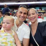 Brittany Daniel Instagram - Last night at the Miami Heat playoff game! First sporting event for Hope. She was transfixed!#miamiheatbasketball