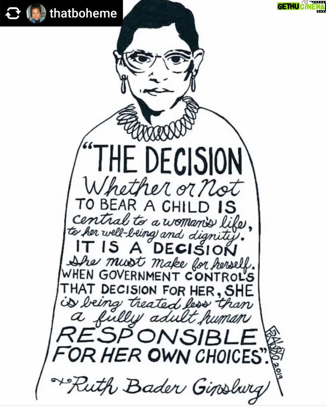 Brittany Daniel Instagram - RBG, you’re sorely missed! #roevwadeoverturned
