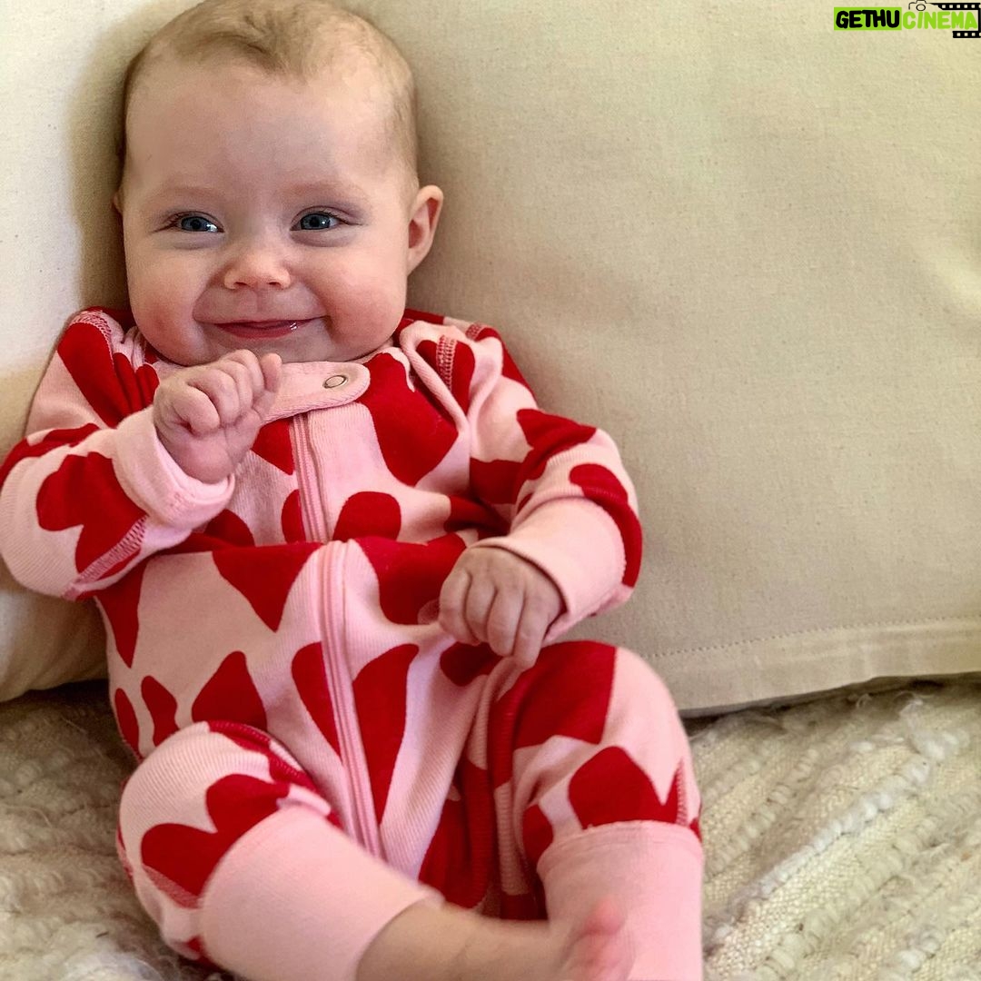 Brittany Daniel Instagram - Hope, you’re forever my Valentine! That dimple and smile….. 😍 #valentinesday #HopeRoseTouni @adam.touni
