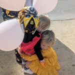 Brittany Daniel Instagram - Our Hope’s 2nd birthday celebration! Thank you to the most loving and supportive group of friends and family! You make living in Northern California feel like home. I truly can’t thank you all enough. Thank you @adam.touni for being the most caring, loving and supportive husband and dad. You went all in with your beekeeper costume. We love you and appreciate all you do for us. #gardenbugparty #bubbleguy