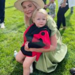 Brittany Daniel Instagram - Our Hope’s 2nd birthday celebration! Thank you to the most loving and supportive group of friends and family! You make living in Northern California feel like home. I truly can’t thank you all enough. Thank you @adam.touni for being the most caring, loving and supportive husband and dad. You went all in with your beekeeper costume. We love you and appreciate all you do for us. #gardenbugparty #bubbleguy