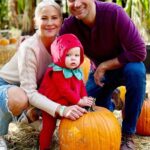 Brittany Daniel Instagram - Happy Halloween from our strawberry baby Hope Rose Touni. @adam.touni #HappyHalloween #HopeRose