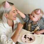 Brittany Daniel Instagram - Happy 1st birthday to the most joyful and determined baby I know. Hope, Daddy and I love you and are here to support and listen to you every step of the way. @mysocalledinsta and family Touni thank you for celebrating with us. We love you! #hoperosetouni @adam.touni @ryleeandcru @littlelovebugcompany
