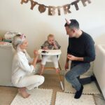Brittany Daniel Instagram - Happy 1st birthday to the most joyful and determined baby I know. Hope, Daddy and I love you and are here to support and listen to you every step of the way. @mysocalledinsta and family Touni thank you for celebrating with us. We love you! #hoperosetouni @adam.touni @ryleeandcru @littlelovebugcompany