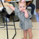 Brittany Daniel Instagram - Happy 1st birthday to the most joyful and determined baby I know. Hope, Daddy and I love you and are here to support and listen to you every step of the way. @mysocalledinsta and family Touni thank you for celebrating with us. We love you! #hoperosetouni @adam.touni @ryleeandcru @littlelovebugcompany