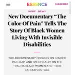 Brittany Lee Lewis Instagram - I’m so incredibly grateful to be part of this project! Thank you @raynareidrayford and @essence for highlighting this incredibly important topic! Thank you @velvethammerla and @bykendrajo for creating a space for Black women living with disabilities and chronic pain to tell their story. Thank you for also discussing the financial and emotional hardship loved ones and caretakers experience. 💗 #TheColorOfPain #InvisibleDisabilities #Caretakers #BlackWomensPain #HealthcareInequality #AutoimmuneDisease #ChronicPain #Disabilities