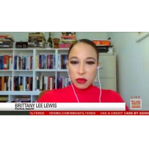 Brittany Lee Lewis Instagram - Screen grab from my weekly appearance on the Roland Martin Show!
