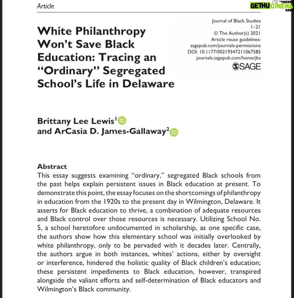 Brittany Lee Lewis Instagram - My dear friend @_abolitionista_ and I recently published a peer-reviewed article! 📚📂📝🎉