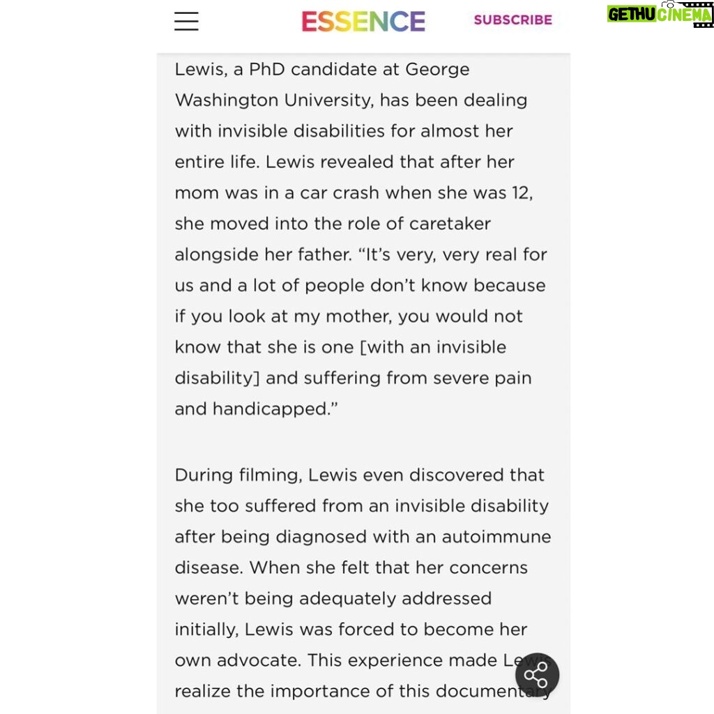 Brittany Lee Lewis Instagram - I’m so incredibly grateful to be part of this project! Thank you @raynareidrayford and @essence for highlighting this incredibly important topic! Thank you @velvethammerla and @bykendrajo for creating a space for Black women living with disabilities and chronic pain to tell their story. Thank you for also discussing the financial and emotional hardship loved ones and caretakers experience. 💗 #TheColorOfPain #InvisibleDisabilities #Caretakers #BlackWomensPain #HealthcareInequality #AutoimmuneDisease #ChronicPain #Disabilities