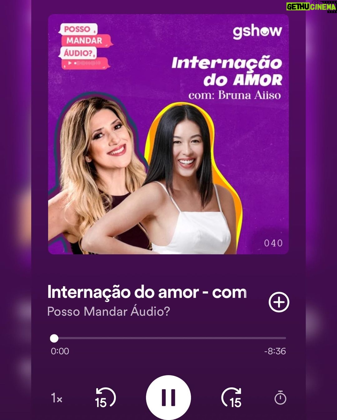 Bruna Aiiso Instagram - Bom dia para vocês que reclamam que eu nunca conto nada da minha vida amorosa…rs mandei um áudio pra @danicalabresa e ela deixou minha história 200% mais engraçada… obrigada Dani, sou muito sua fã! 💜🤦🏻♀️🤷🏻♀️ (por favor escutem e depois comentem aqui!)