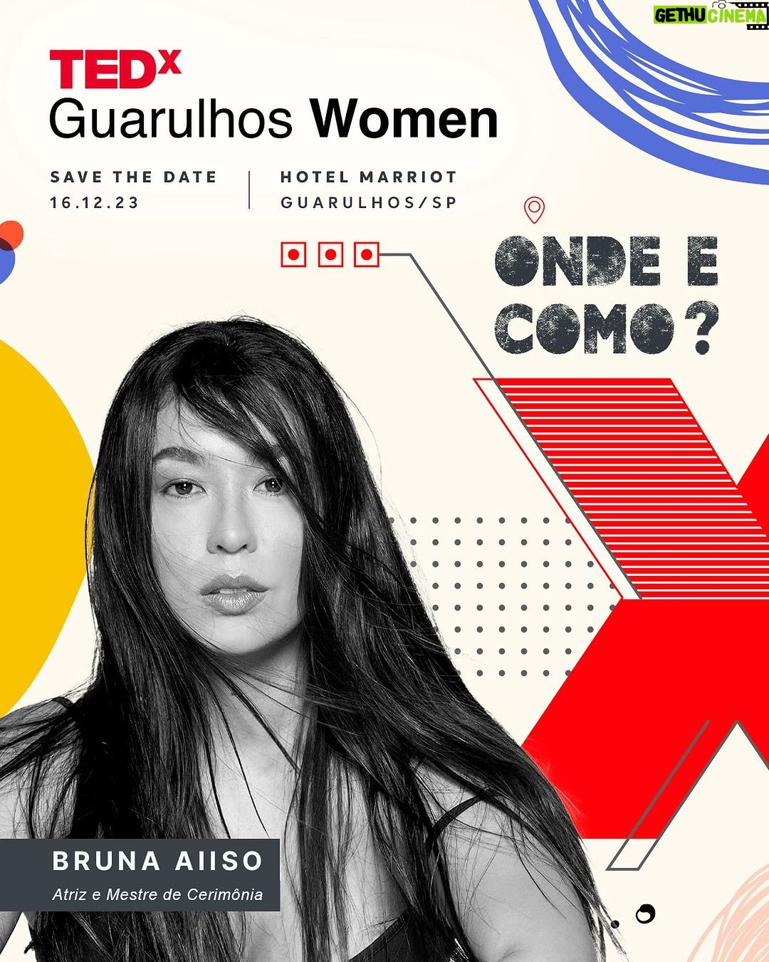 Bruna Aiiso Instagram - 🎙️ Chegou a hora de conhecer a nossa segunda Speaker! 📍Atriz de destaque da nova geração, Bruna Aiiso é apresentadora, mestre de cerimônias e atua há 12 anos na área da comunicação. Já trabalhou em grandes emissoras de TV e conduz com brilhantismo importantes eventos públicos e corporativos. Formada em interpretação para teatro, tv e cinema pela Incenna, Bruna iniciou na carreira de comunicadora como repórter do programa Globo Esporte SP hoje é uma das apresentadoras dos programas jornalísticos do SENAC, aliando com muito profissionalismo, os seus trabalhos na teledramaturgia, como na novela “Bom Sucesso”, da TV Globo, quando viveu a personagem “Toshi” e a “Regiane” do filme “Um dia Cinco Estrelas”, disponível no Prime Vídeo. Atualmente, a atriz pode ser assistida na novela “Terra e Paixão” da TV Globo, dando vida à personagem Dra. Laurita, e, em breve nos cinemas, no filme “O Sequestro”, interpretando a Delegada da Polícia Militar, Laura. Conheça mais sobre essa história no TEDxGuarulhos | Edição Women Garanta seu ingresso hoje mesmo. 🗓️Save the date: 16 de dezembro 🕢Horário: das 13h às 19h 📍Local: Hotel Marriott 🎟️Garanta seu ingresso: link na Bio @tedxguarulhos Marriott São Paulo Airport Hotel
