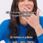 Bruna Marquezine Instagram – All of @brunamarquezine’s favorite snacks 🍿🥨 

Watch the full episode of #SNACKED via the link in bio.