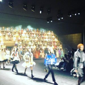 Bryce Dessner Instagram - Happy to have contributed the score for the @louisvuitton @nicolasghesquiere Fashion show last night at the Louvre featuring music for orchestra and 200 voices developed with @woodkidmusic and directed by @andrederidder and #catherinesimonpietri for @sequenza93