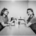 Bryce Dessner Instagram - Happy birthday to my beautiful talented brother @aarondessner forty-four years today of sharing our birthday and this year even though we are separated by an ocean and closed borders I know someday before too long we will find each other. Right now those endless hours of sitting together backstage on show days (as we are in this photo) seem like some kind of lost paradise. Love you brother. thanks for the photo @grahammacindoe @straightxnarrow