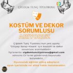 Çiğdem Tunç Instagram – Tiyatroyu öğrenebilmek için gereken herşeyi yapmamız ve tecrübe etmemiz gerekir.Hadi bakalım gençler,profesyonel lige çıkabilmek için size güzel bir fırsat sunuyoruz.