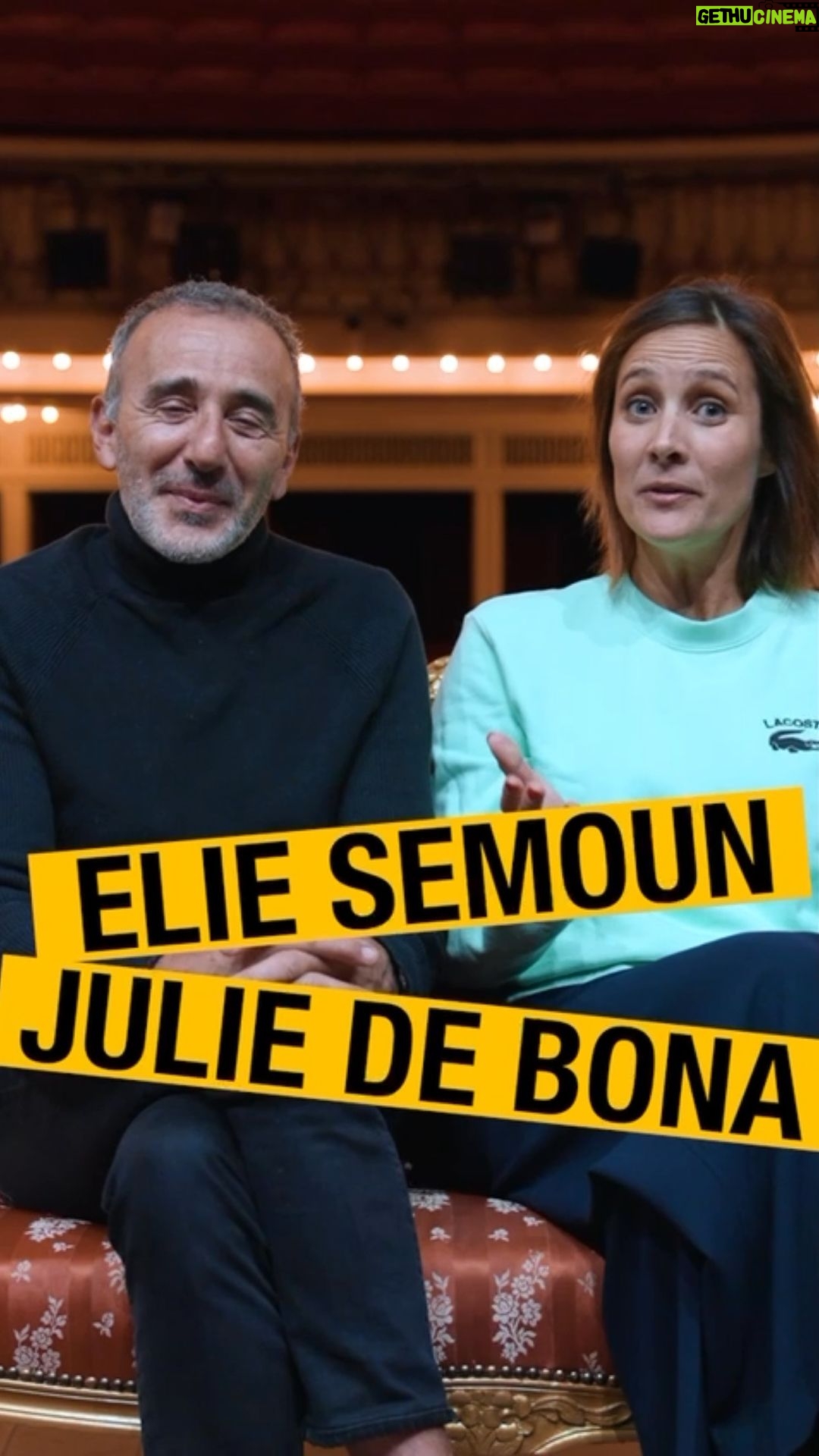 Élie Semoun Instagram - @juliedebona @theatredelamadeleine