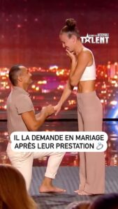 Éric Antoine Instagram - « Est-ce que tu acceptes de m’épouser ? » 💍 Il la demande en mariage à la surprise générale, laissant le public et le jury très émus ! @acroyogadana #LFAUIT, disponible sur @6play