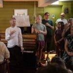 Ólafur Arnalds Instagram – it’s a spiritual f***ing thing. 

amazing days in cork, thanks to @hicksonmary for giving us those butterflies in our stomach when you feel like you have to say something – even if it’s scary – And the courage to say it. 

1. Not sure if tired or just listening. Probably both 
2. A healing moment in a packed sweaty pub where i had everyone in the crowd say the affirmation “if you feel like you’ve been here before, it’s because you have been here before” (by @maxmaxporter ) while I improvised. shitty livestream quality sorry
3. Brín from @yevagabonds reciting more words from Max Porter while I play on the same improvisation and the crowd lights us up with their phones
4. Joined the beautiful and heartwarming @thevernonspring at his show to play a track we created the day before. 
5. @dermotkennedy sings. i just listen speechless.
6. secret pop-up pub show
7. the song that grew and grew. “We didn’t know we were ready” live at a pop-up in the lobby of the River Lee hotel
8. Grown up now, live at the Operahouse. 
9. Amazing amazing night curated and hosted by Ye Vagabonds, involving so many guests and so many amazing ideas created during this week.
10. You have been here before.