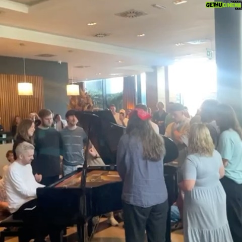 Ólafur Arnalds Instagram - it’s a spiritual f***ing thing. amazing days in cork, thanks to @hicksonmary for giving us those butterflies in our stomach when you feel like you have to say something - even if it’s scary - And the courage to say it. 1. Not sure if tired or just listening. Probably both 2. A healing moment in a packed sweaty pub where i had everyone in the crowd say the affirmation “if you feel like you’ve been here before, it’s because you have been here before” (by @maxmaxporter ) while I improvised. shitty livestream quality sorry 3. Brín from @yevagabonds reciting more words from Max Porter while I play on the same improvisation and the crowd lights us up with their phones 4. Joined the beautiful and heartwarming @thevernonspring at his show to play a track we created the day before. 5. @dermotkennedy sings. i just listen speechless. 6. secret pop-up pub show 7. the song that grew and grew. “We didn’t know we were ready” live at a pop-up in the lobby of the River Lee hotel 8. Grown up now, live at the Operahouse. 9. Amazing amazing night curated and hosted by Ye Vagabonds, involving so many guests and so many amazing ideas created during this week. 10. You have been here before.