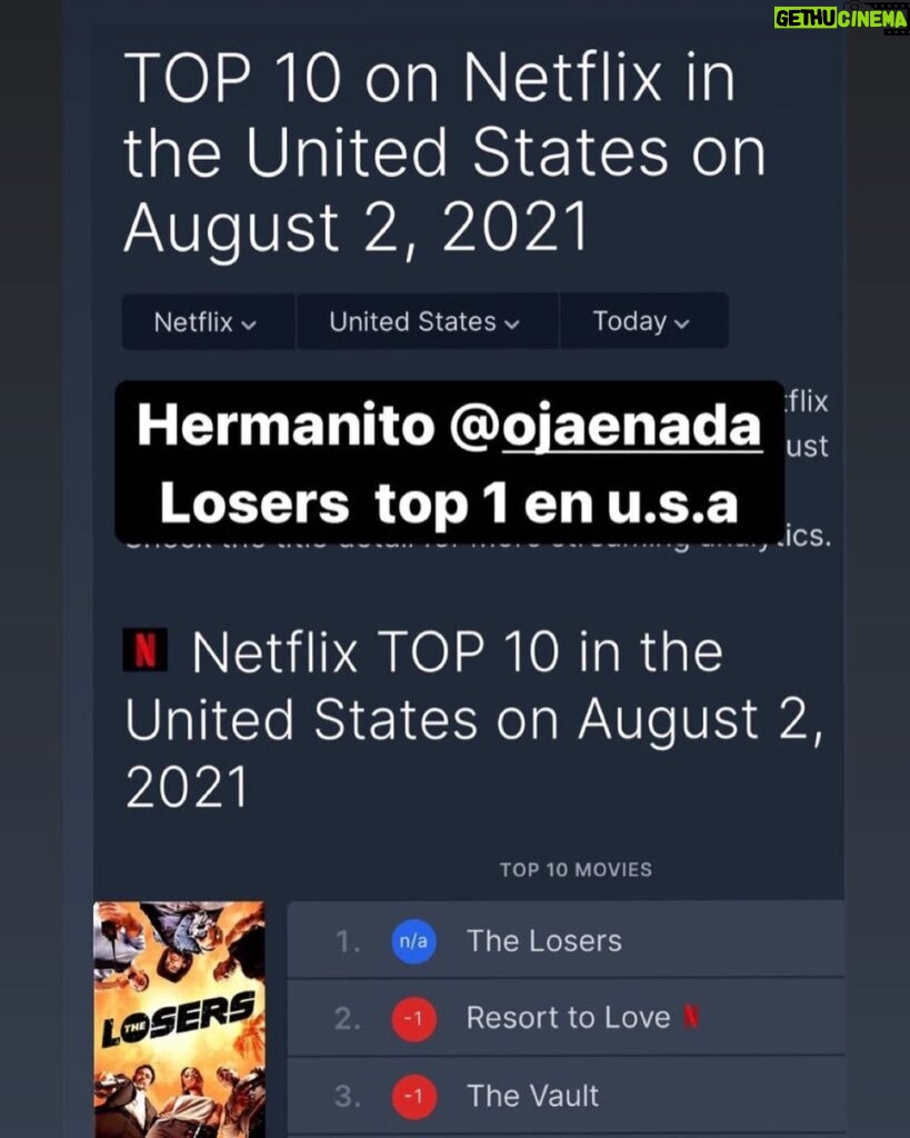 Óscar Jaenada Instagram - 10 años después Número 1 en @netflix USA… #cosicas . @zoesaldana @makeupbyvera7 @idriselba @jeffreydeanmorgan @officialcshort #LLIBERTAT Donostia - San Sebastián