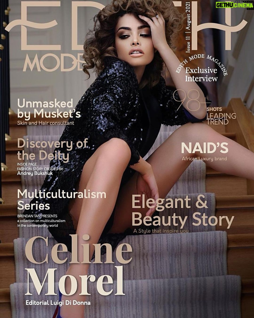 Céline Morel - 3 Likes - couverture du mois d’août, du Magazine: @edith_magazine @si_gna_ture_