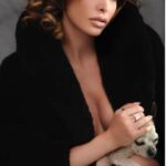 Céline Morel Instagram - When your dog poses for Hublot, and wears your diamonds ring as a bracelet. Watch : @hublot Jewellery : @silviorodrigues.ch Luxury vegan jacket : @emanuelaborokofficial_ Magazine : @edith_magazine production & direction artistique @si_gna_ture_ Beau-Rivage Genève