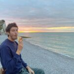 César Domboy Instagram - Ponyo barked and we instantly knew she wanted to go on a romantic weekend in Normandie with the boys. So we complied. 🤍 - Summer 2022 on film