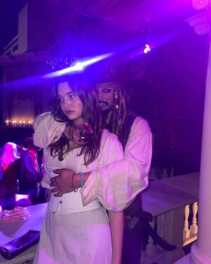 Cameron Dallas Instagram - *Captain Jack Sparrow & Elizabeth Swan ; Happy Halloween 🏴‍☠️