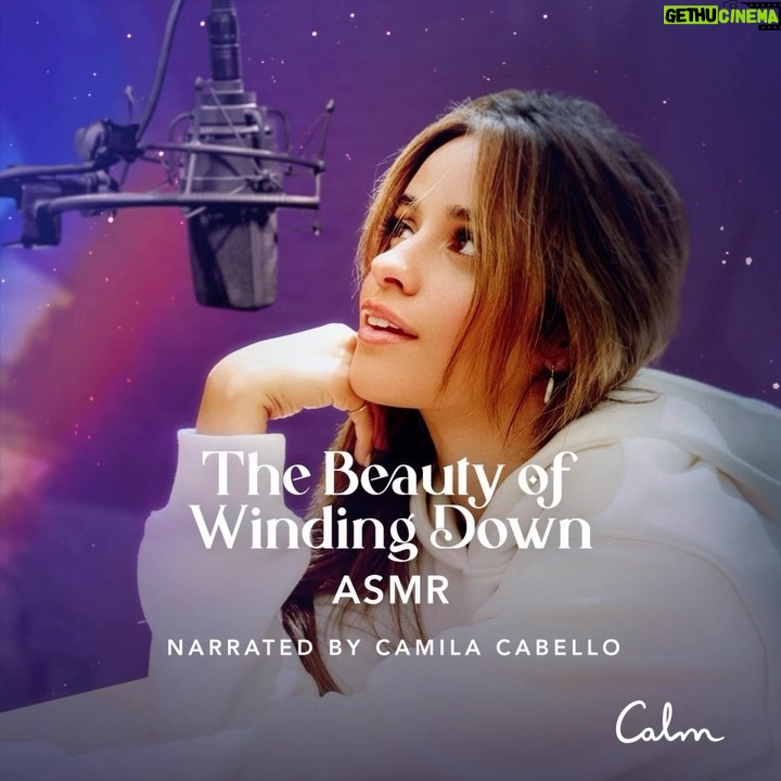 Camila Cabello Instagram - I swear by ASMR. It’s a long-time tool I have used to help myself relax and fall asleep. So wind down with me tonight. Listen to my ASMR Sleep Story, The Beauty of Winding Down only on @Calm. I hope you will enjoy the tingling sensation.