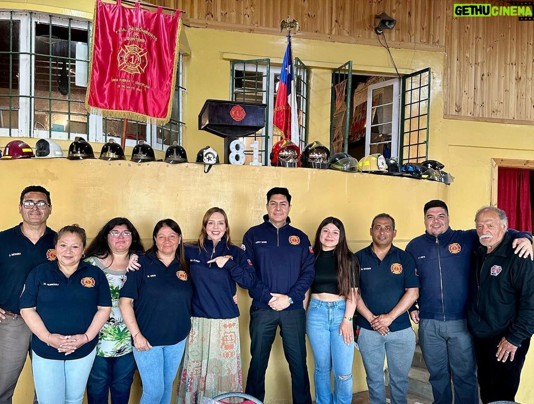 Camila Flores Instagram - ✅ Con gran alegría junto a nuestro #CORE Percy Marin pudimos conocer el nuevo cuartel de la primera Compañía de Bomberos de #Quintero que está casi es su totalidad terminado Les agradecemos las muestras de cariño para nosotros y nueva hija Camilita Nada más satisfactorio en nuestra actividad que poder cumplir con nuestros compromisos y más con instituciones tan nobles e importantes para el país, como lo son nuestros Bomberos #MisionCumplida